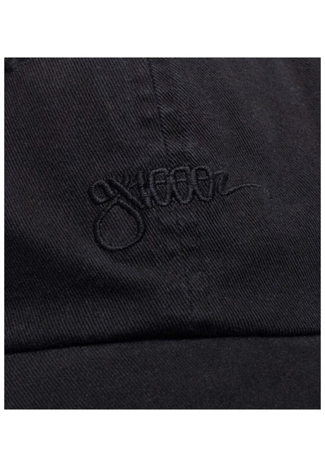 Tag Hat 6-Panel Unstructured Strapback black-washed Rueckenansicht