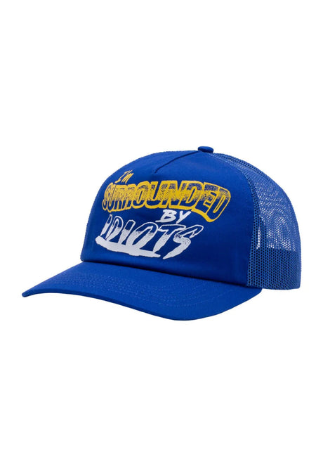 GX1000 Surrounded By Idiots 5-Panel Polo Snapback Cap royal – Front view