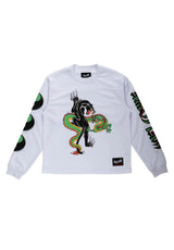 Welcome Opps Moto Jersey Boxy Longsleeve white – Set forfra