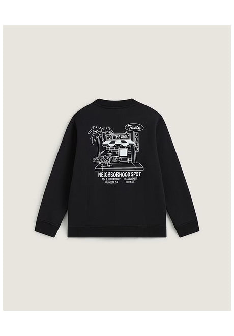 Vans Food Spot Crew Sweatshirt black – Vooraanzicht