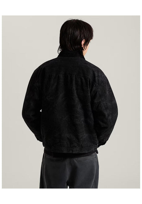 Vans Nico Cropped Chore Canvas Winter Jackets black – Back view