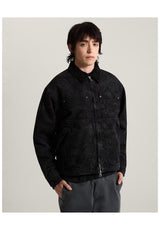 Vans Nico Cropped Chore Canvas Winter Jackets black – Front view