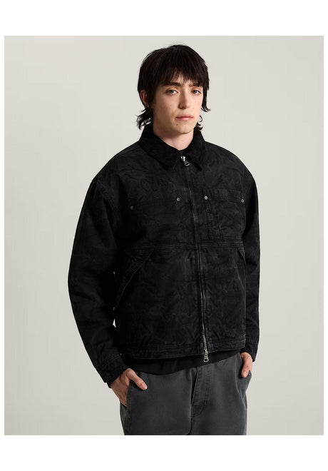 Vans Nico Cropped Chore Canvas Winter Jackets black – Front view