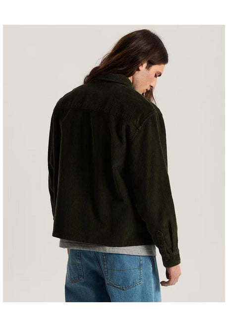 Vans Martinez Cord Camicia a maniche lunghe obsidian-fern – Vista posteriore