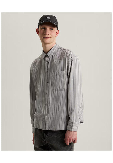 Vans x Rowan Stripe Shirt-Longsleeve lightgrey – Front view