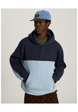 Vans x Rowan Quarter Zip Hoody met rits parisiannight-softslate – Vooraanzicht