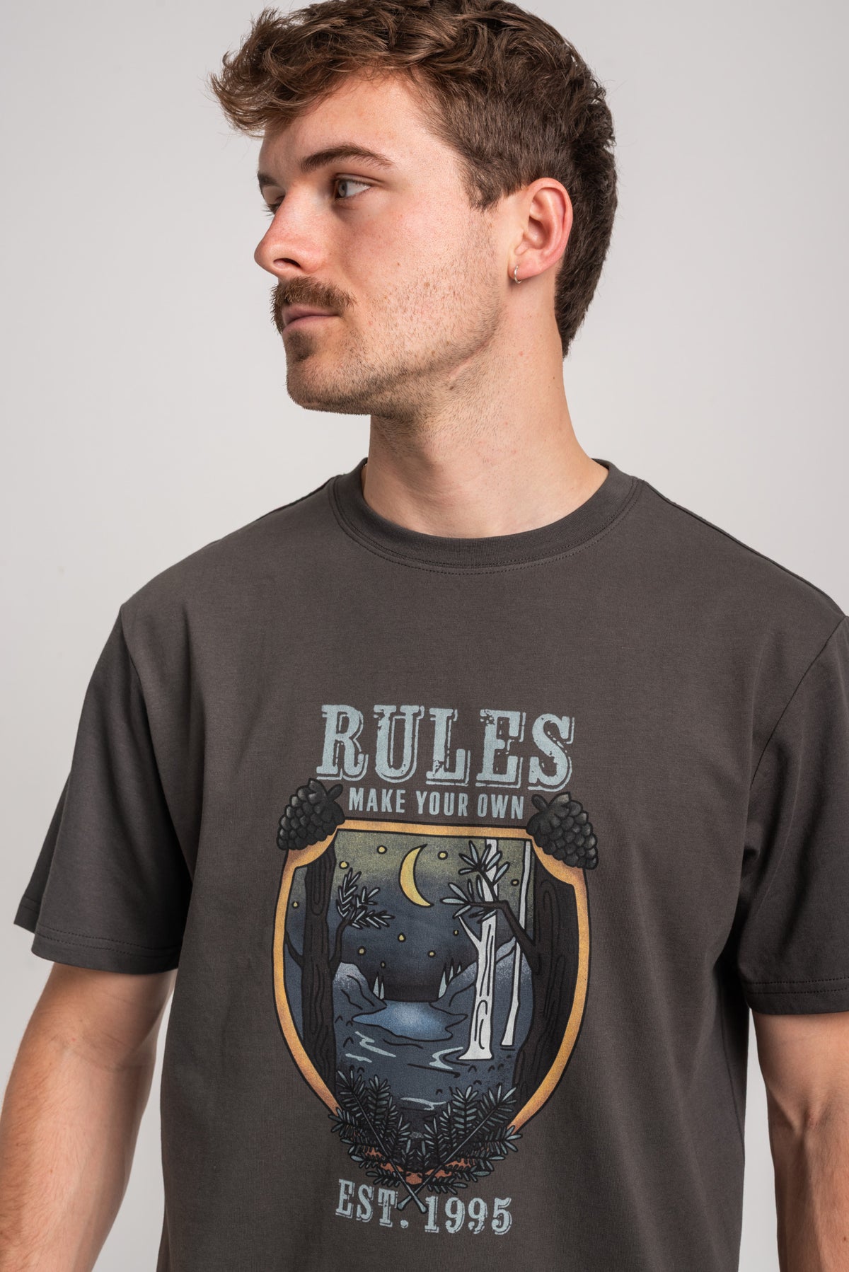 Rules Path T-shirt leadgrey – Vue de dos