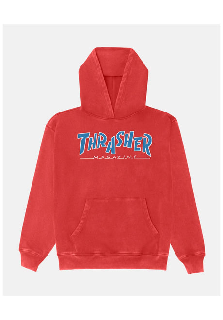 Thrasher Parra Mag Heavyweight Sudadera vintage-red – Vista frontal