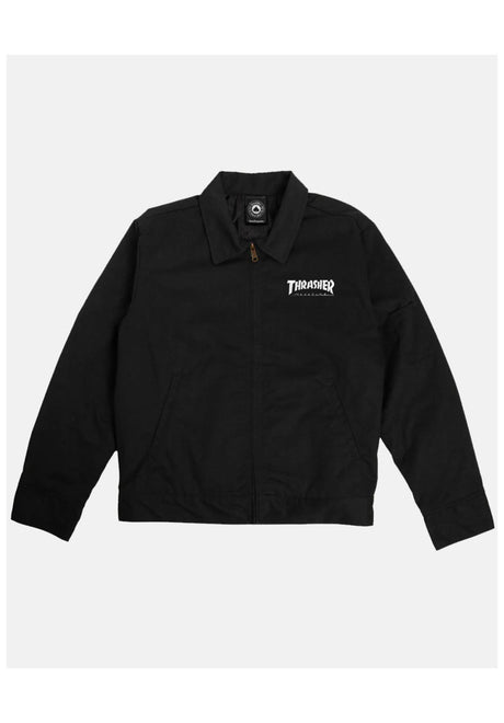 Thrasher Mag Embroidered Mechanic Veste de mi-saison black – Vue de face