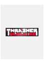 Blocks 4x1 Sticker black-red Vorderansicht