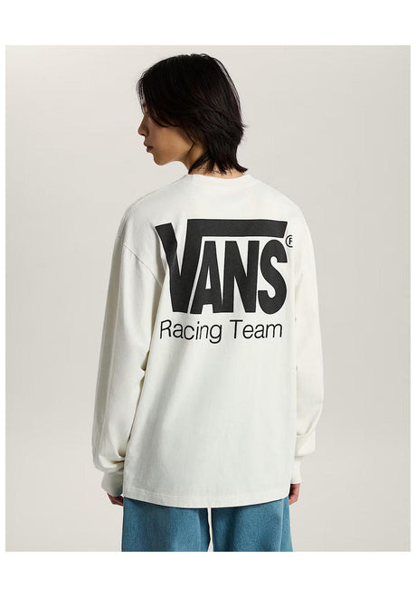 Vans Racing Longsleeve marshmallow – Vooraanzicht