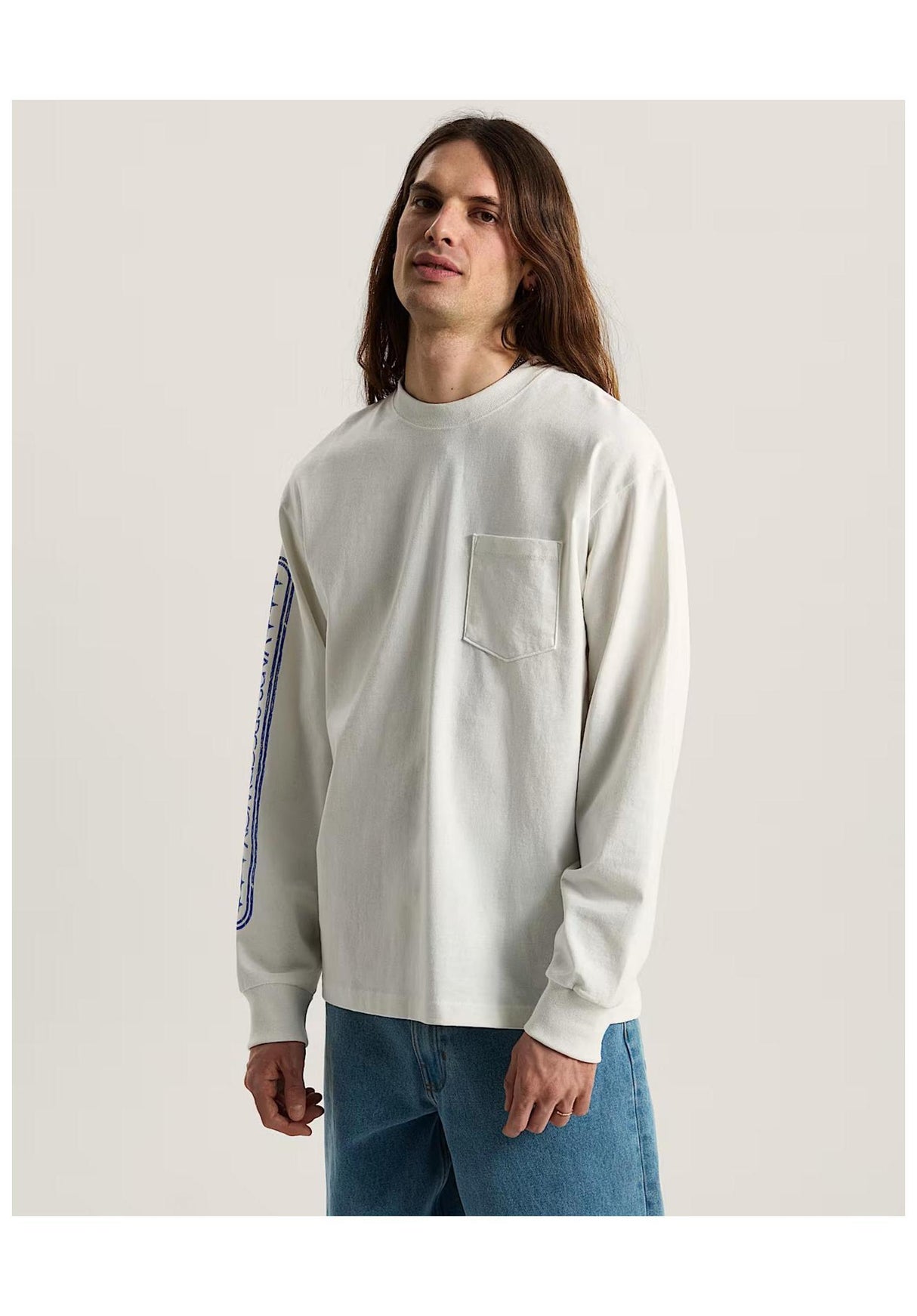 Vans Speedway Longsleeve marshmallow – Achteraanzicht