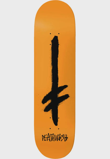 Deathwish Gang Spray PP Deck orange-black – Vooraanzicht