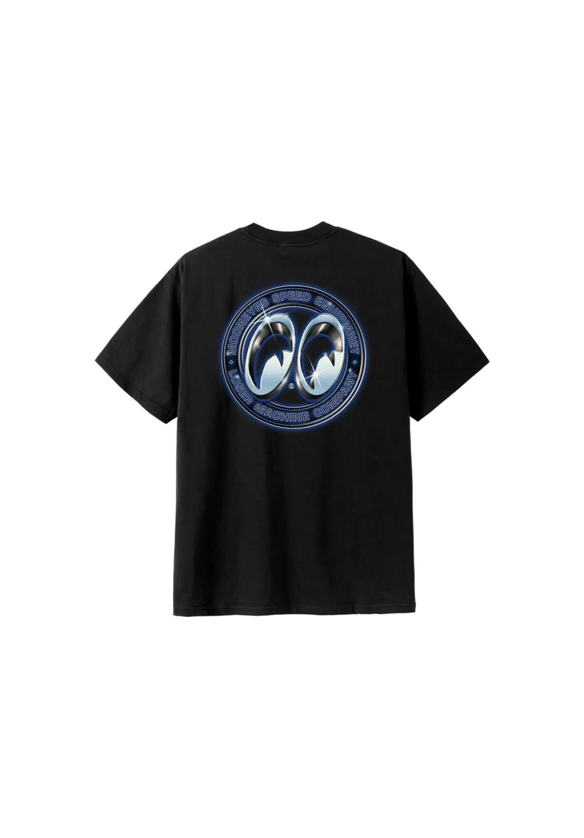 Loser-Machine x Mooneyes Chrome Craze Heavweight Camiseta vintage-black – Vista trasera