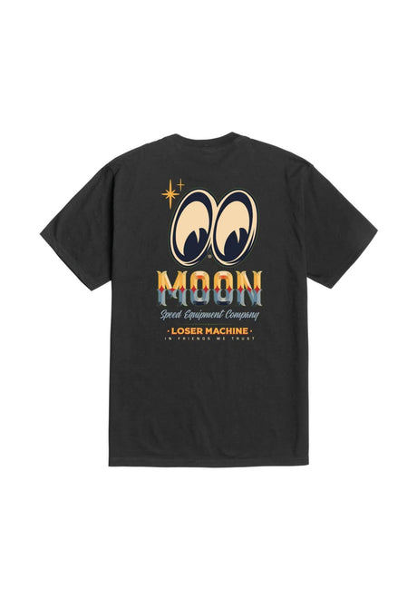 Loser-Machine x Mooneyes Sign Board T-Shirt black – Front view