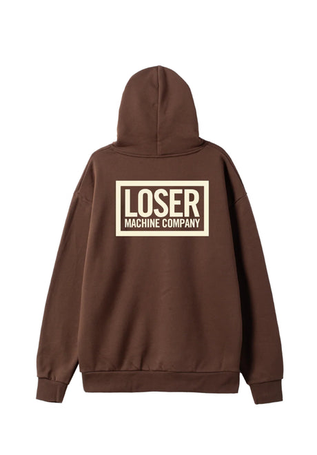 Loser-Machine Loser Box '09 Heavyweight Hoodie brown – Front view