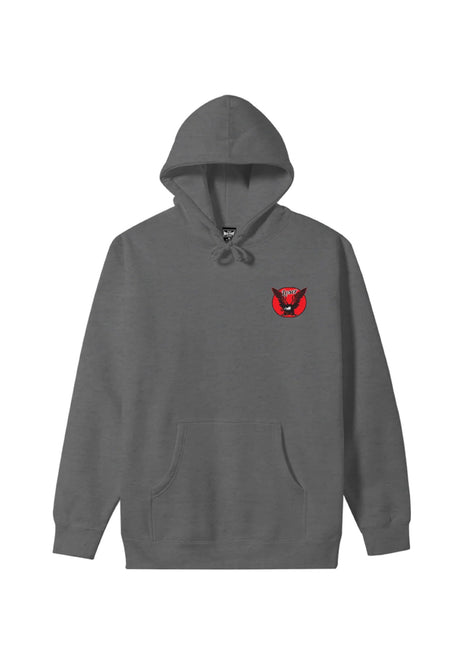 Loser-Machine Powerband Hoodie gunmetal-heather – Back view