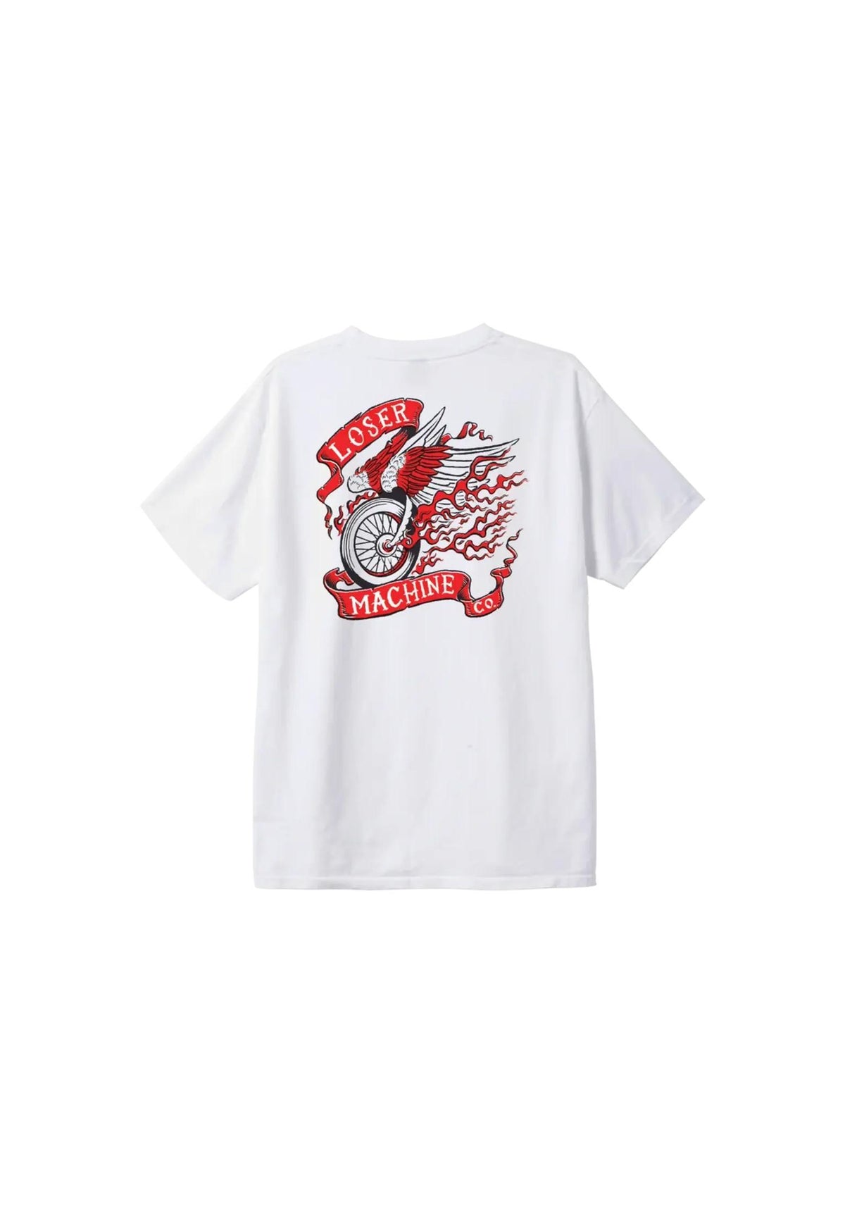 Loser-Machine Fire Starter T-shirt white-enzyme – Achteraanzicht