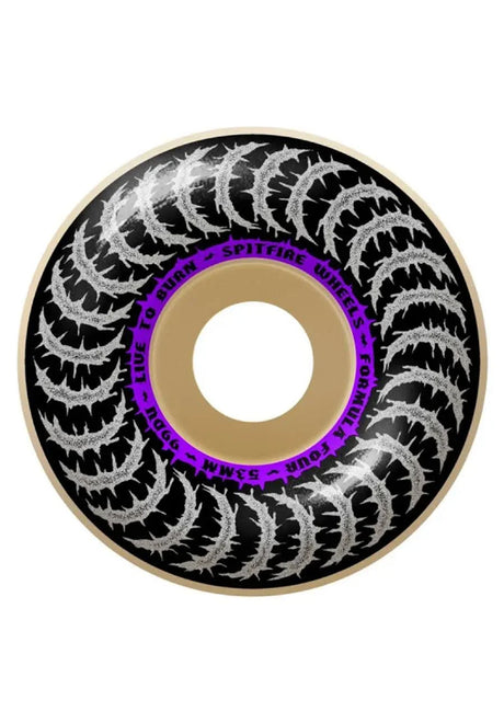 Spitfire Formula Four Deathmask II Classic 99A Hjul natural-purple – Set forfra