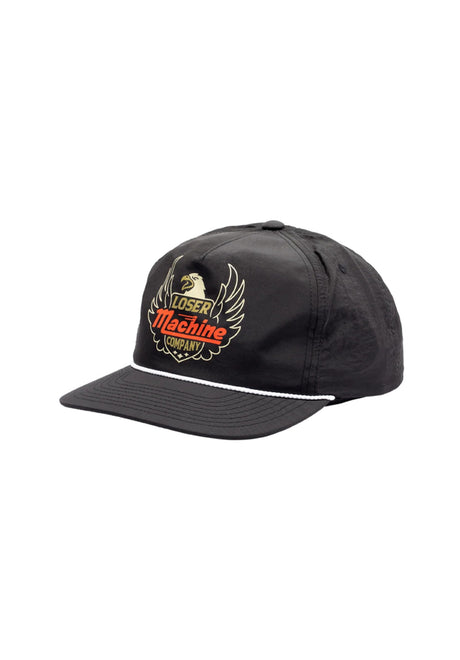 Loser-Machine Winston 5-Panel Unstructured Snapback Cap black – Front view