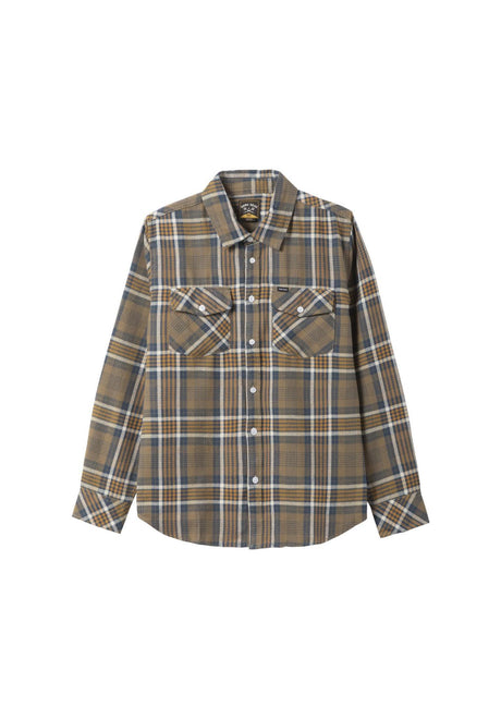 Dark Seas Newton Lightweight Camicia a maniche lunghe grey-navy – Vista frontale