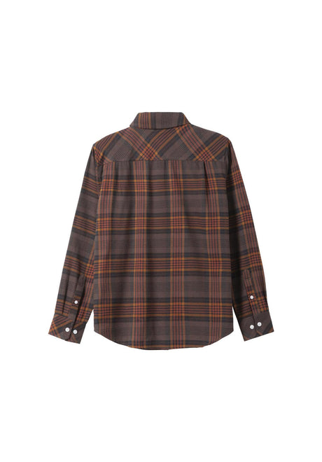 Dark Seas Newton Lightweight Camicia a maniche lunghe brown-black – Vista posteriore