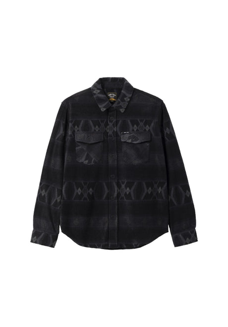 Dark Seas Zulu 2 Camicia a maniche lunghe black-charcoal – Vista frontale