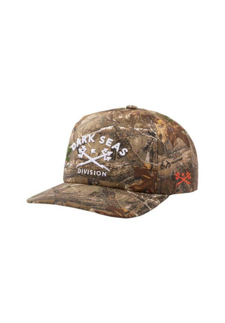 Dark Seas Tridents Snapback 2.0 5-Panel Twill Unstructured Cappellino realtree – Vista frontale