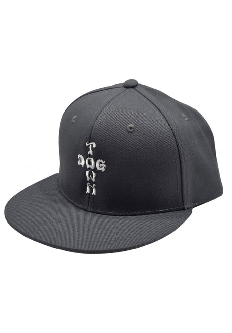 Dogtown Cross Letters Snapback Casquette black – Vue de face