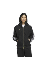adidas-skateboarding Tysh Trck Jckt Zip-Hoodie black-white – Front view