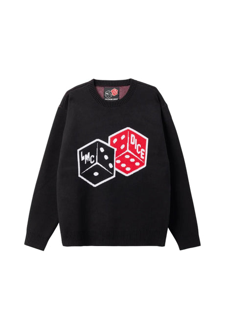 Loser-Machine x DICE Quarterly Sweatshirt black – Front view