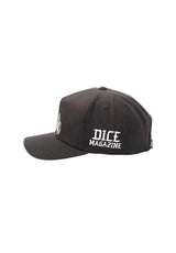 Loser-Machine x DICE 5-Panel High Profile Wool Snapback Gorra black – Vista superior