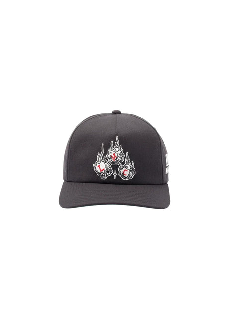 Loser-Machine x DICE 5-Panel High Profile Wool Snapback Cap black – Side view