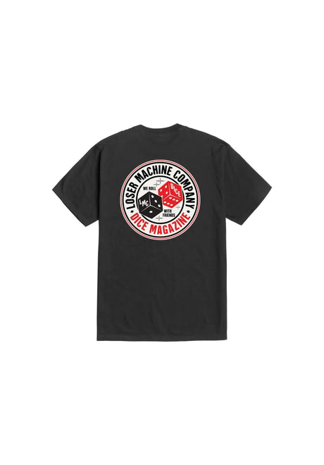 Loser-Machine x DICE Roll With Friends T-Shirt black – Front view