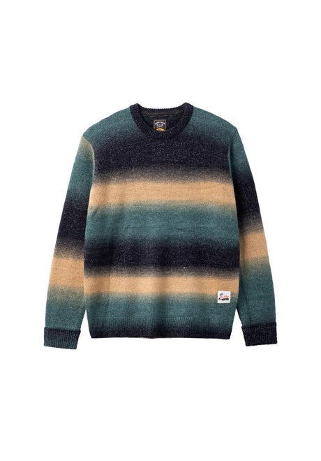 Dark Seas Webb Boxy Sweatshirt green-navy – Front view
