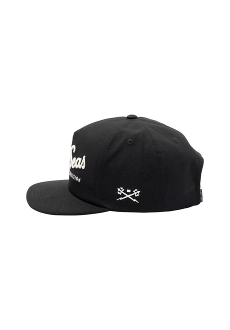 Dark Seas Clinch 5-Panel Canvas Unstructured Strapback Casquette black – Vue de détail 1