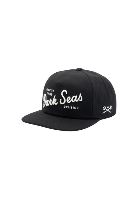 Dark Seas Clinch 5-Panel Canvas Unstructured Strapback Casquette black – Vue de face