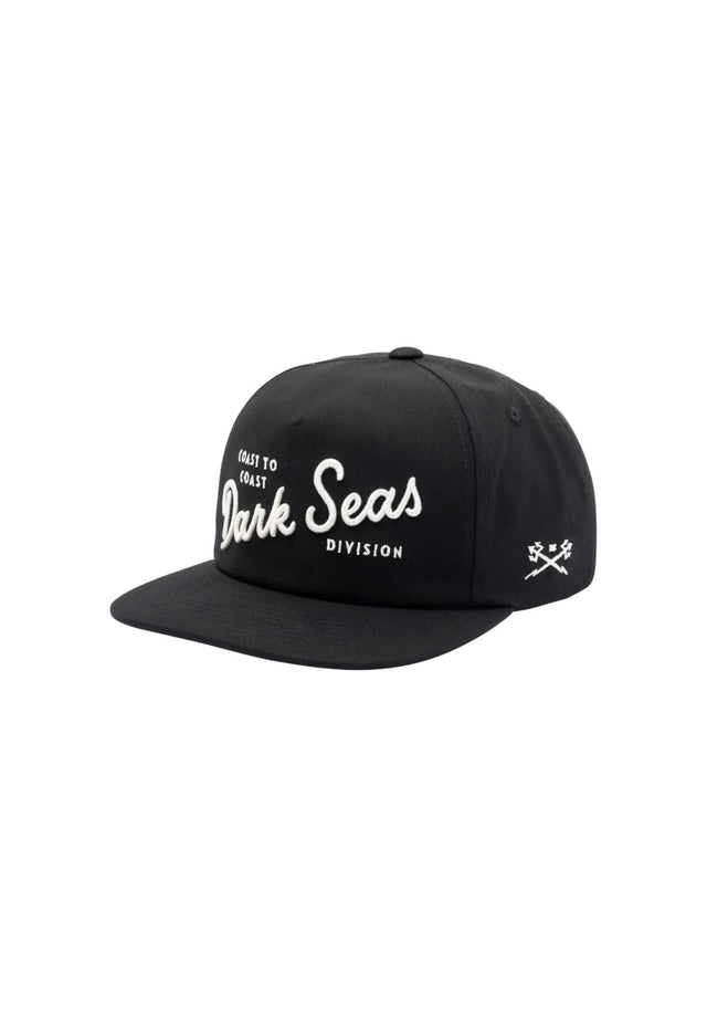 Clinch 5-Panel Canvas Unstructured Strapback black Vorderansicht