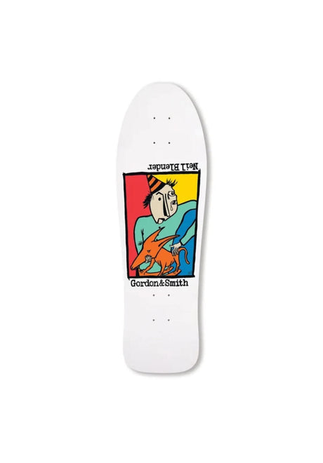 G&S Neil Blender Rocking Dog Reissue Deck white – Vooraanzicht