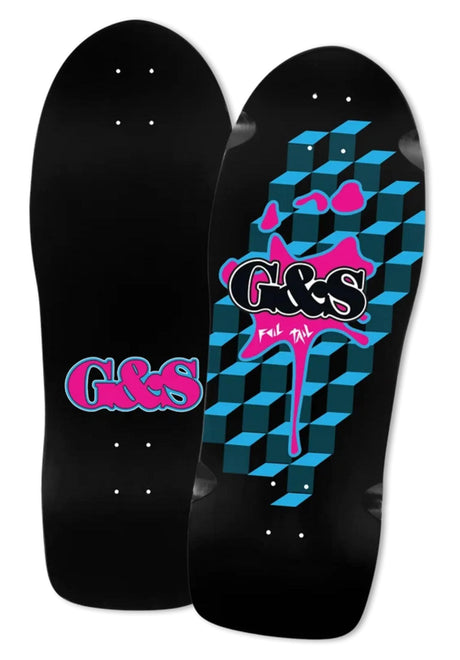G&S 1984 Reissue Shaped Deck black-blue – Front view