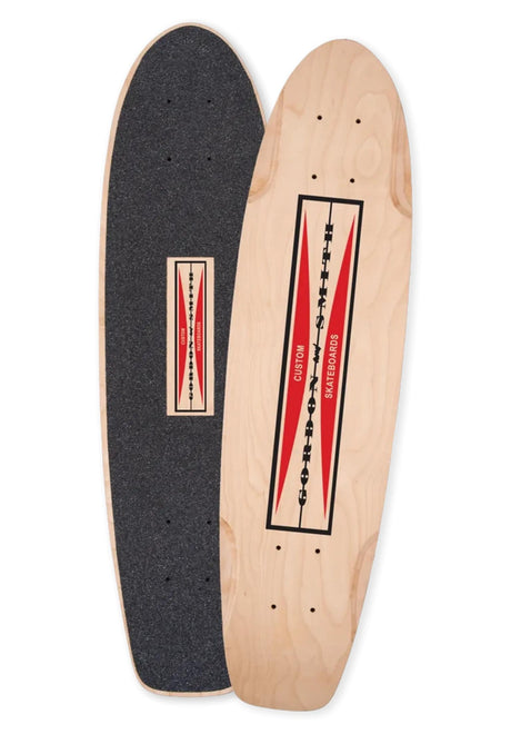 G&S Square Tail 29 Shaped Deck natural – Front view