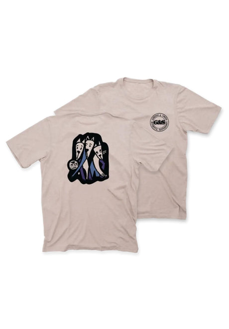 G&S 3 Dogs T-Shirt creme – Front view