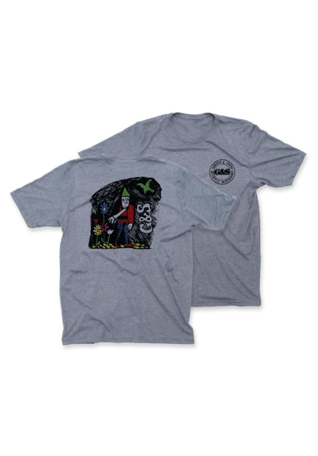 G&S Flower Guy T-Shirt grey – Front view