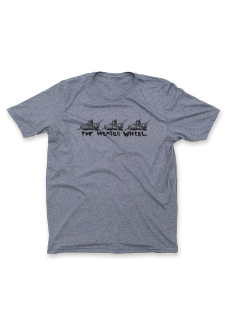 The Heated Wheel Tres Hopper T-shirt grey – Vista frontale
