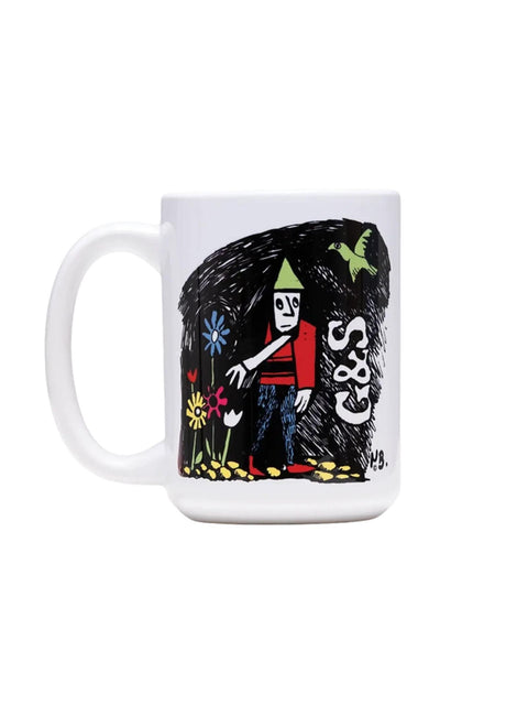 The Heated Wheel Flower Guy Coffee Mug Articoli vari white – Vista frontale