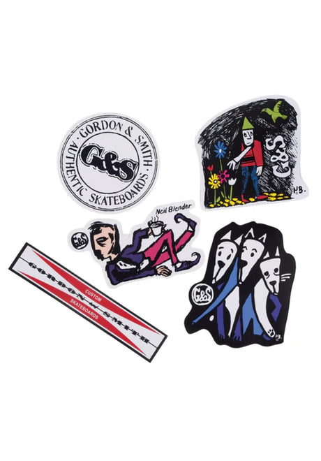 G&S Sticker Pack Misc. multicolor – Front view
