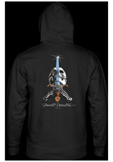 Powell-Peralta Skull & Sword Premium T-Shirt blacklight – Front view