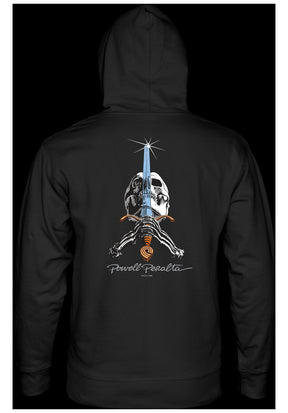 Skull & Sword Premium blacklight Vorderansicht