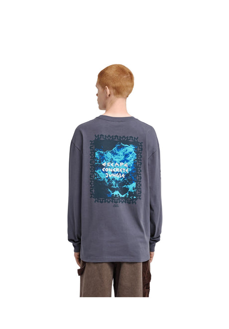 Element MXE Roped Party Longsleeve darksteel-blue – Vooraanzicht