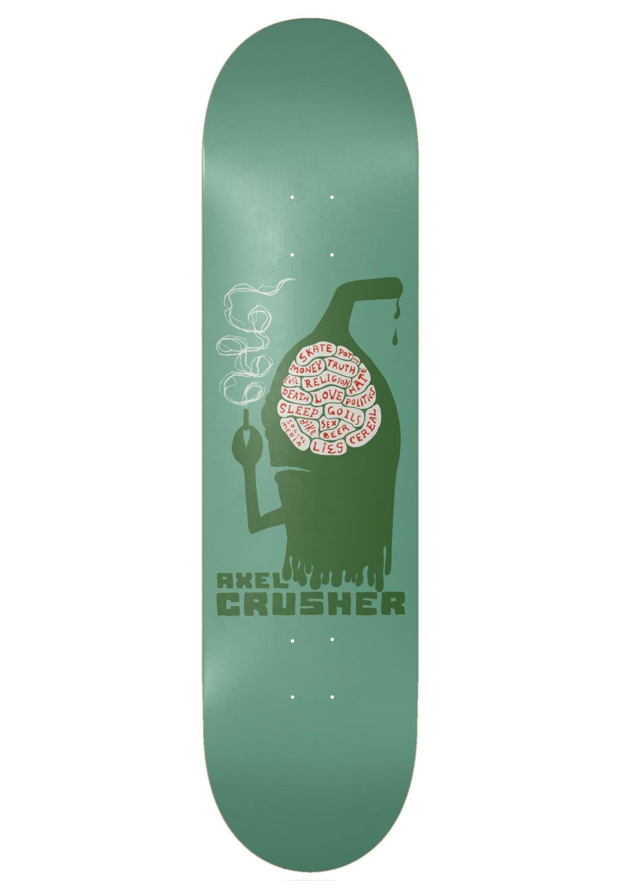 Toy-Machine Axel Silowet Pro Deck various stains – Vista trasera